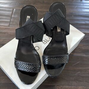 Manolo Blahnik black sandals